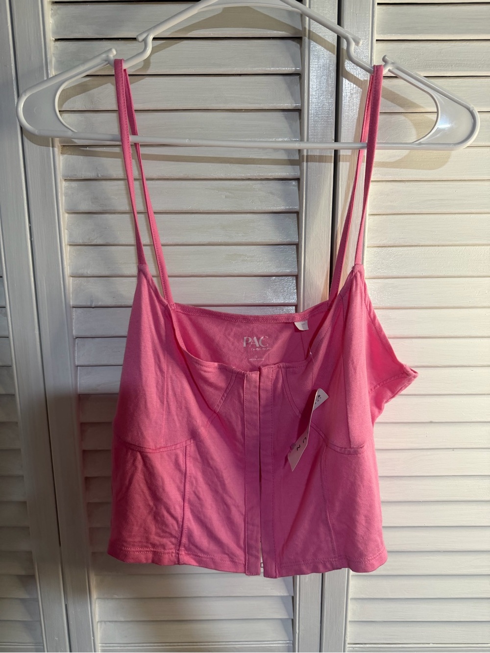 PacSun Pink Spaghetti Strap Crop Cami